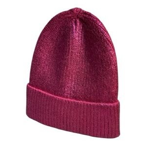Anna & Ava Shimmering Pink Beanie